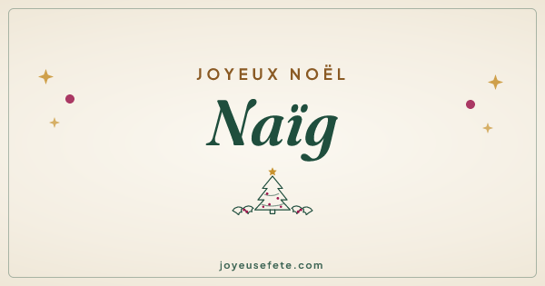 Image « Joyeux Noël Naïg » au format large