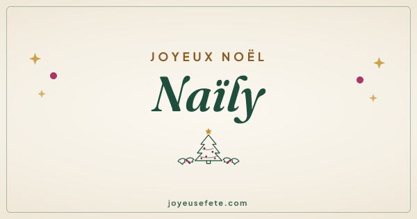 Image « Joyeux Noël Naïly » au format large