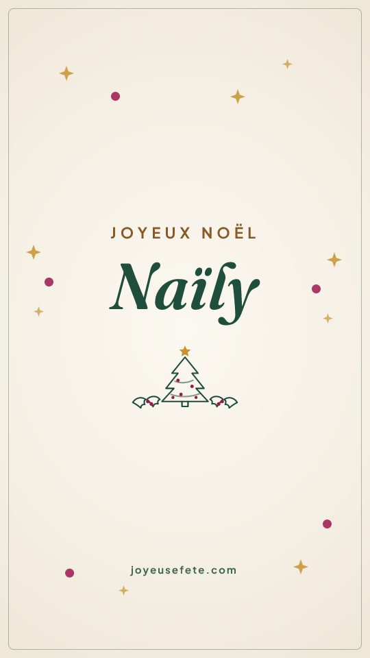 Image « Joyeux Noël Naïly » au format story