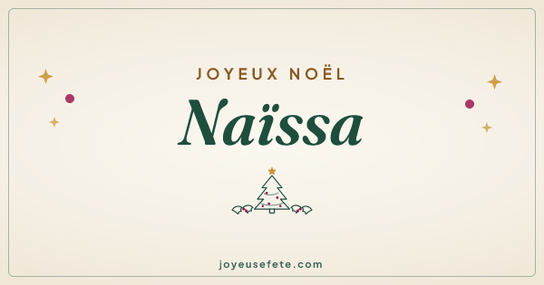 Image « Joyeux Noël Naïssa » au format large