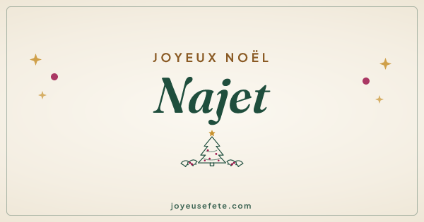 Image « Joyeux Noël Najet » au format large