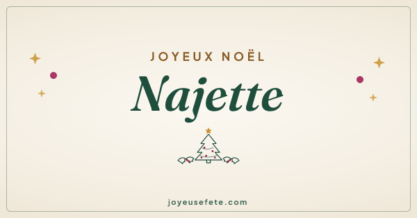 Image « Joyeux Noël Najette » au format large