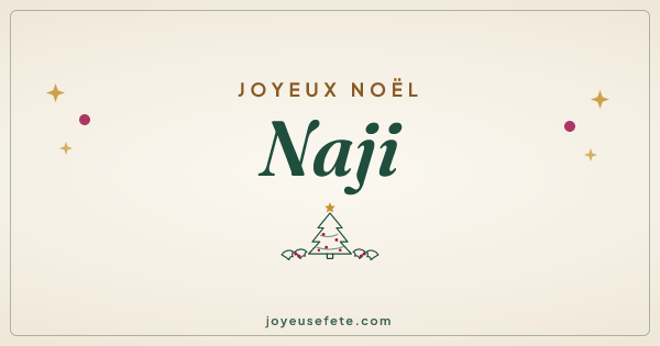 Image « Joyeux Noël Naji » au format large