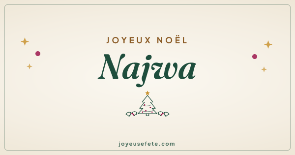 Image « Joyeux Noël Najwa » au format large