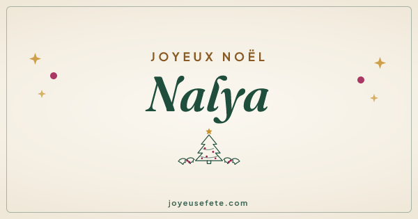 Image « Joyeux Noël Nalya » au format large