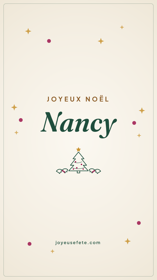 Image « Joyeux Noël Nancy » au format story