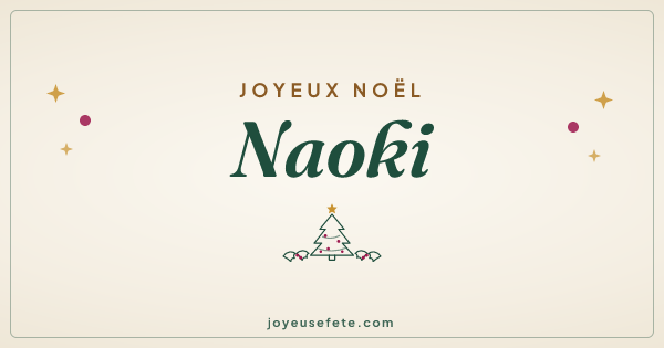 Image « Joyeux Noël Naoki » au format large