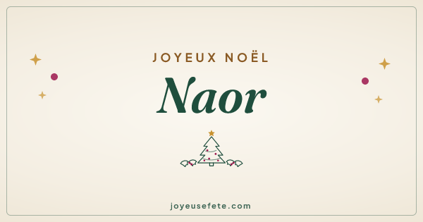 Image « Joyeux Noël Naor » au format large
