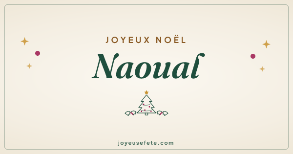 Image « Joyeux Noël Naoual » au format large