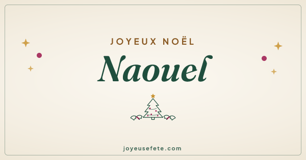 Image « Joyeux Noël Naouel » au format large