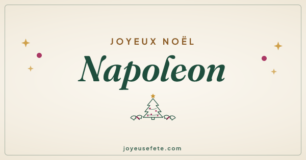 Image « Joyeux Noël Napoleon » au format large