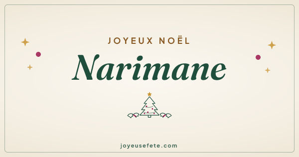 Image « Joyeux Noël Narimane » au format large