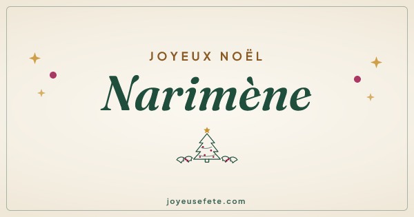 Image « Joyeux Noël Narimène » au format large