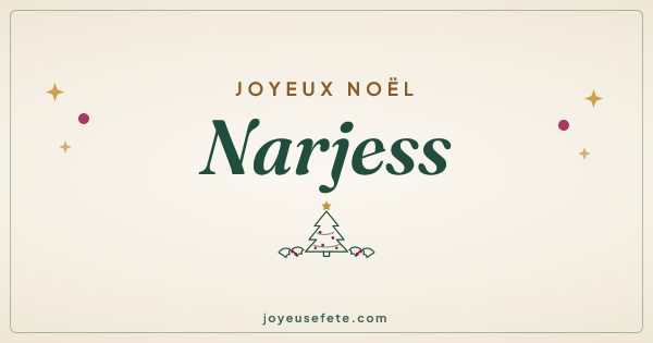 Image « Joyeux Noël Narjess » au format large