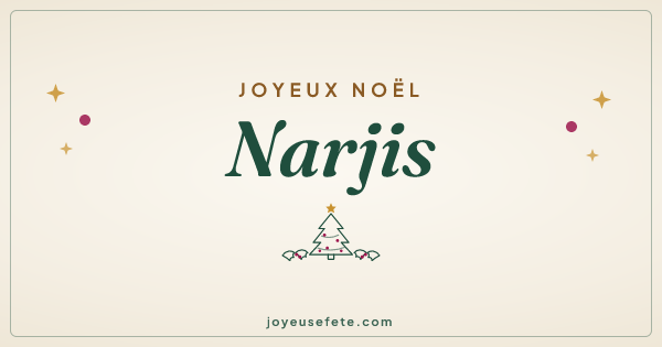 Image « Joyeux Noël Narjis » au format large