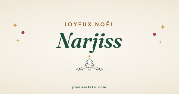 Image « Joyeux Noël Narjiss » au format large