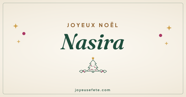 Image « Joyeux Noël Nasira » au format large