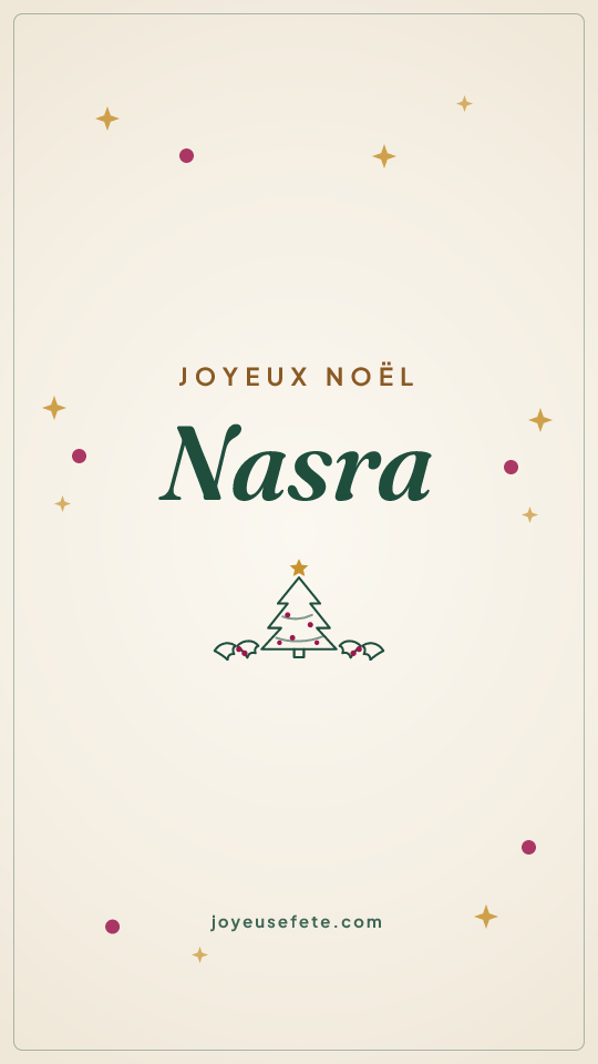 Image « Joyeux Noël Nasra » au format story