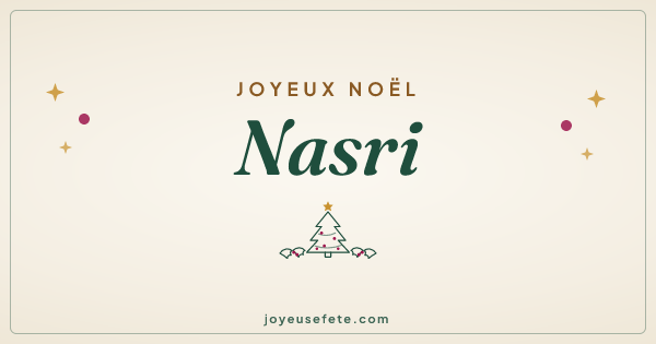 Image « Joyeux Noël Nasri » au format large