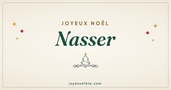 Image « Joyeux Noël Nasser » au format large
