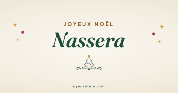 Image « Joyeux Noël Nassera » au format large