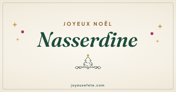 Image « Joyeux Noël Nasserdine » au format large
