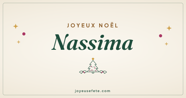 Image « Joyeux Noël Nassima » au format large