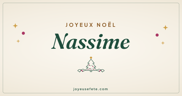 Image « Joyeux Noël Nassime » au format large