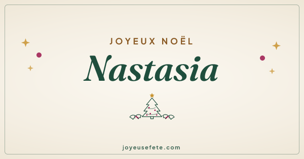 Image « Joyeux Noël Nastasia » au format large