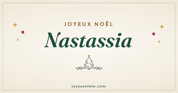 Image « Joyeux Noël Nastassia » au format large