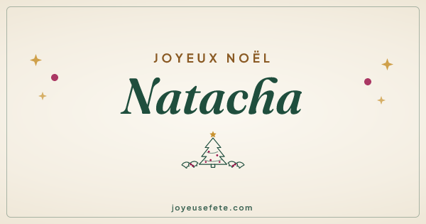 Image « Joyeux Noël Natacha » au format large