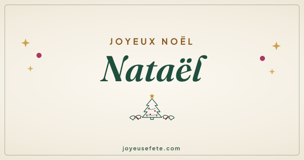 Image « Joyeux Noël Nataël » au format large