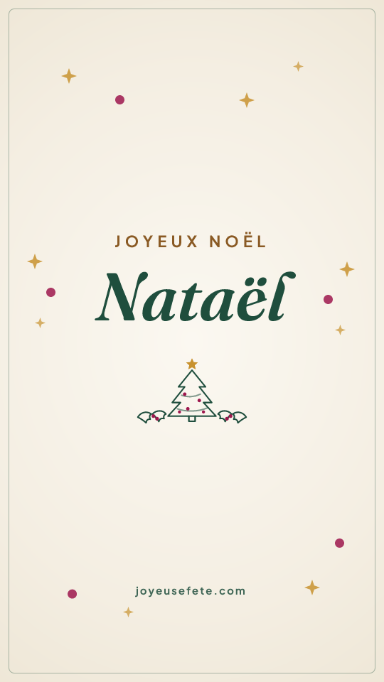 Image « Joyeux Noël Nataël » au format story