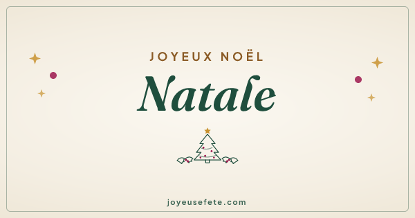 Image « Joyeux Noël Natale » au format large