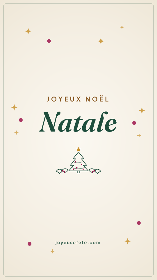 Image « Joyeux Noël Natale » au format story