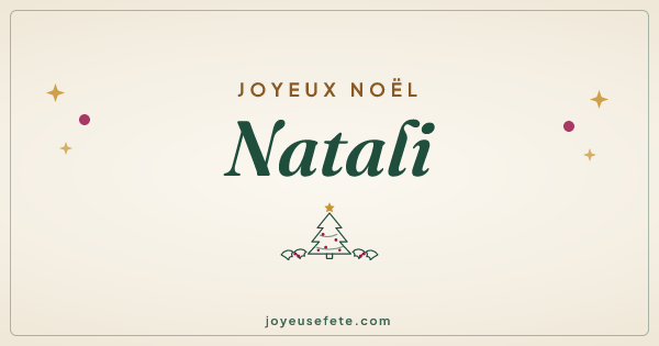 Image « Joyeux Noël Natali » au format large