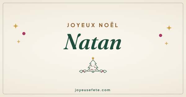 Image « Joyeux Noël Natan » au format large