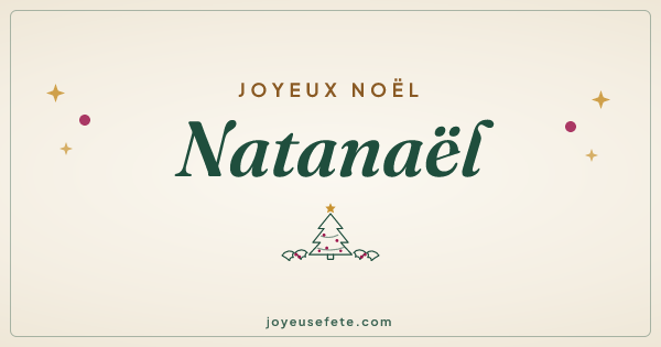 Image « Joyeux Noël Natanaël » au format large