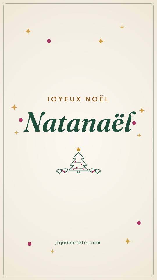 Image « Joyeux Noël Natanaël » au format story