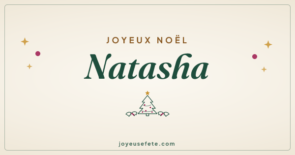 Image « Joyeux Noël Natasha » au format large