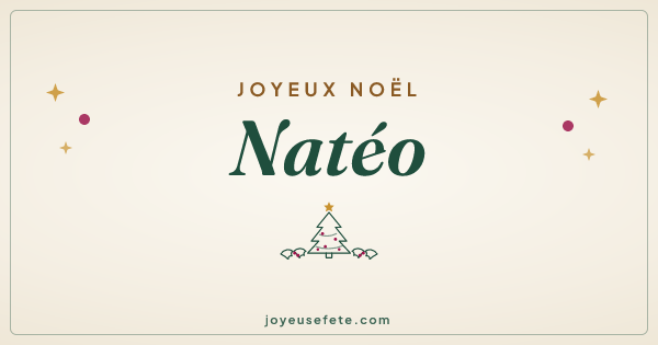 Image « Joyeux Noël Natéo » au format large