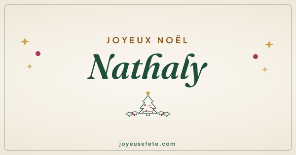 Image « Joyeux Noël Nathaly » au format large