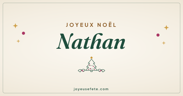 Image « Joyeux Noël Nathan » au format large