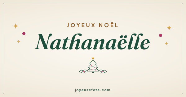 Image « Joyeux Noël Nathanaëlle » au format large