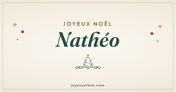 Image « Joyeux Noël Nathéo » au format large
