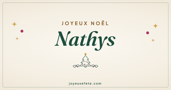 Image « Joyeux Noël Nathys » au format large