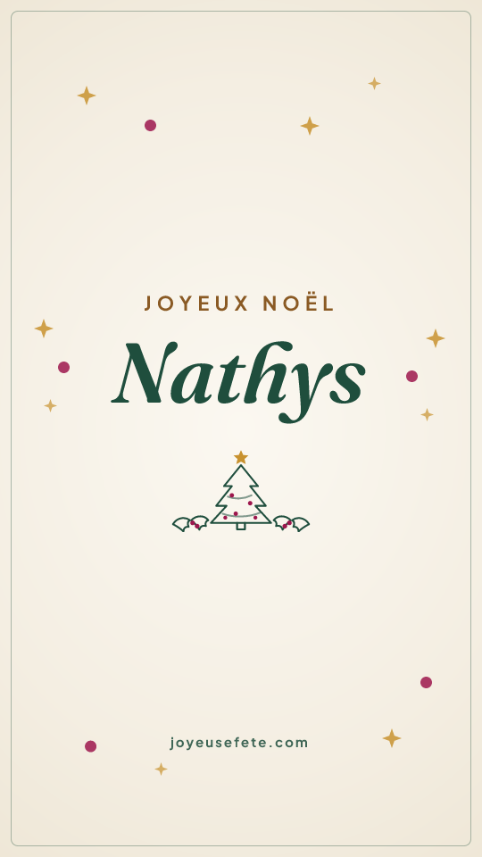 Image « Joyeux Noël Nathys » au format story