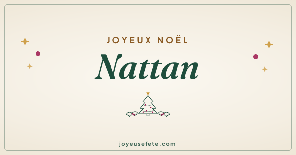 Image « Joyeux Noël Nattan » au format large