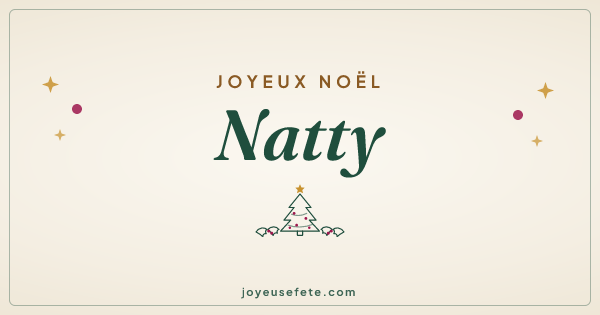 Image « Joyeux Noël Natty » au format large