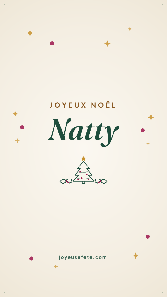 Image « Joyeux Noël Natty » au format story